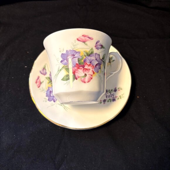 Springfield China Cup and Saucer - July - Picture 1 of 4